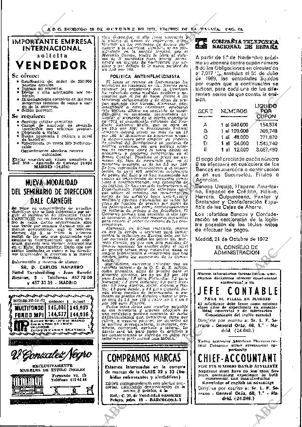 ABC MADRID 29-10-1972 página 60