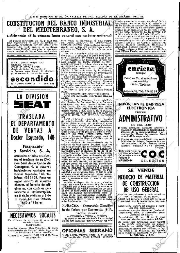 ABC MADRID 29-10-1972 página 64