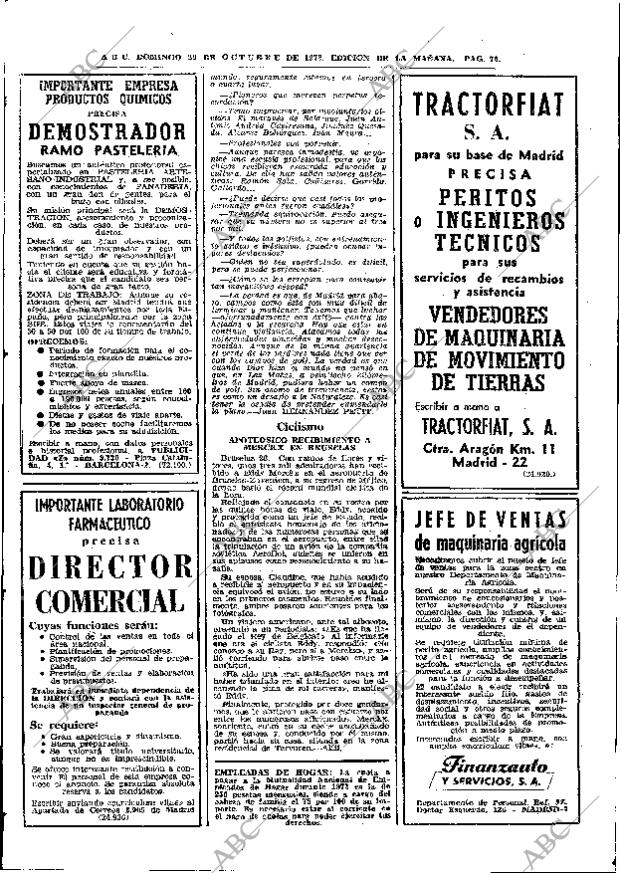 ABC MADRID 29-10-1972 página 70