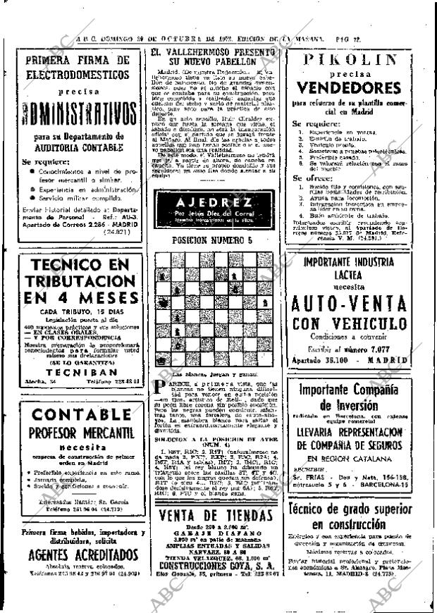 ABC MADRID 29-10-1972 página 72