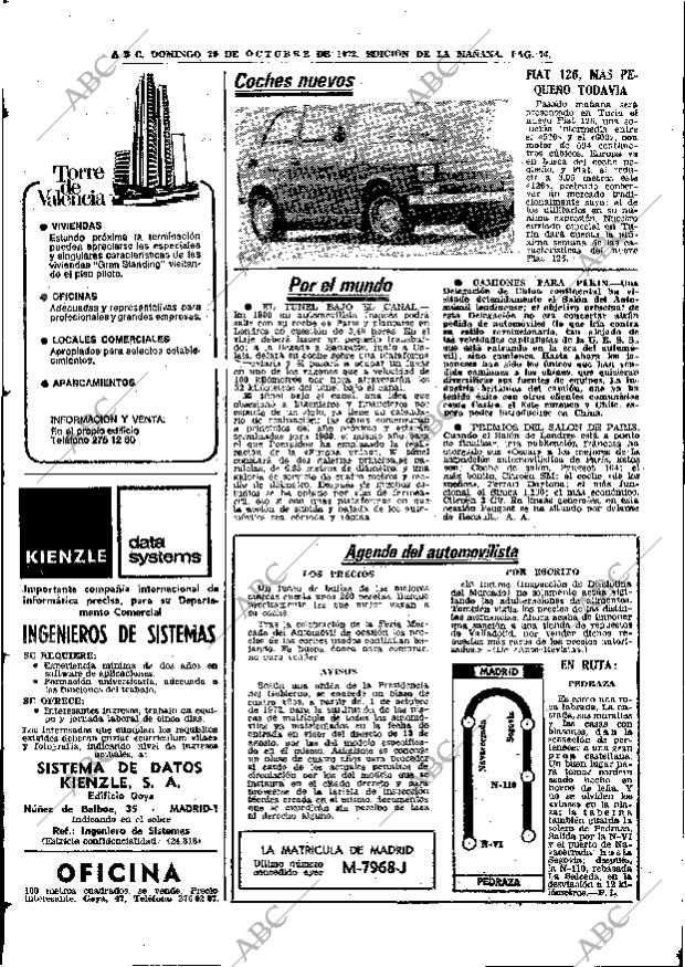 ABC MADRID 29-10-1972 página 74