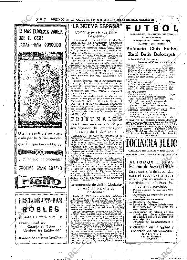 ABC SEVILLA 29-10-1972 página 38