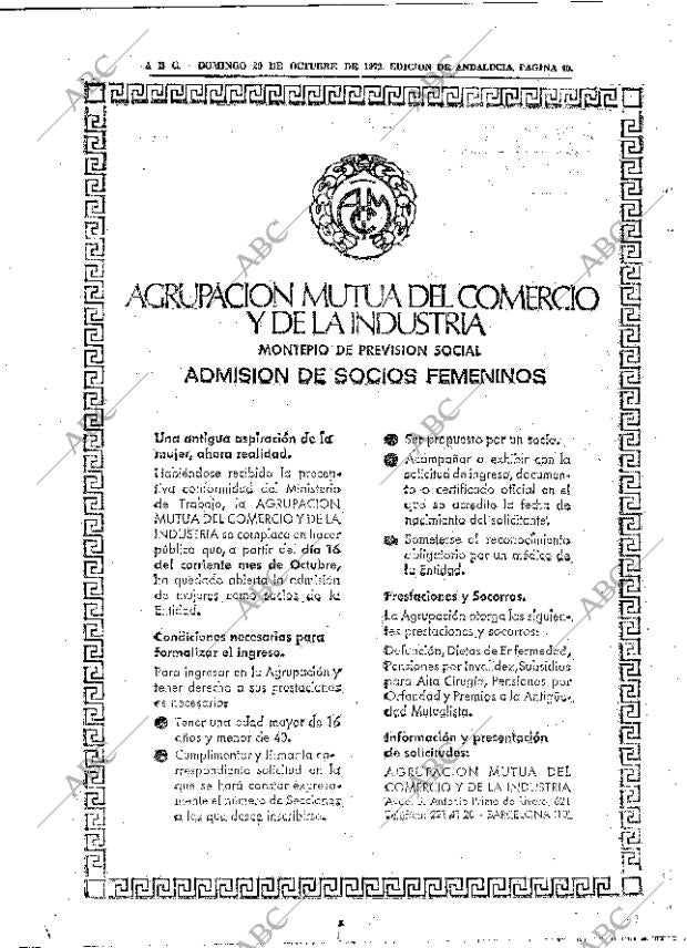 ABC SEVILLA 29-10-1972 página 40