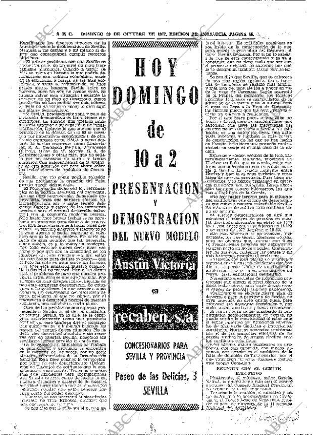 ABC SEVILLA 29-10-1972 página 46