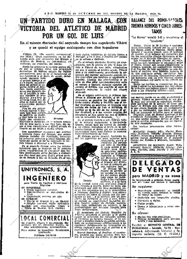 ABC MADRID 31-10-1972 página 77