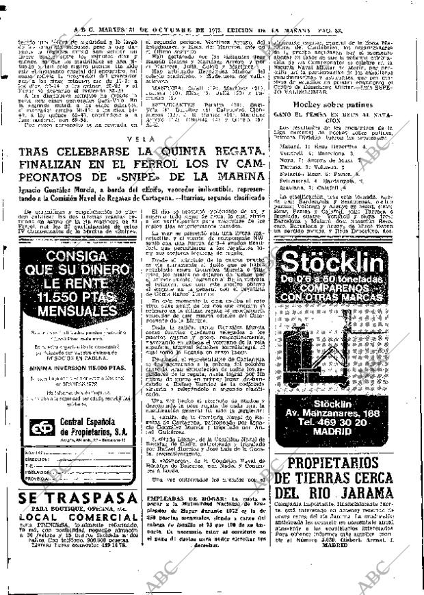 ABC MADRID 31-10-1972 página 86