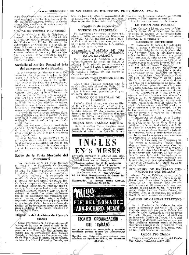 ABC MADRID 01-11-1972 página 45