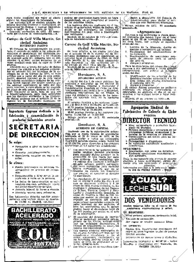 ABC MADRID 01-11-1972 página 62