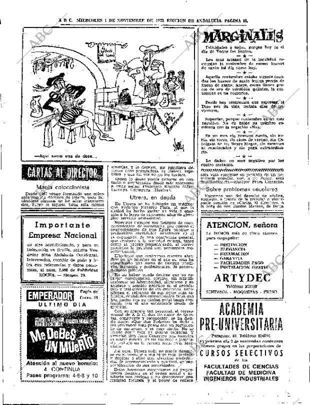 ABC SEVILLA 01-11-1972 página 29