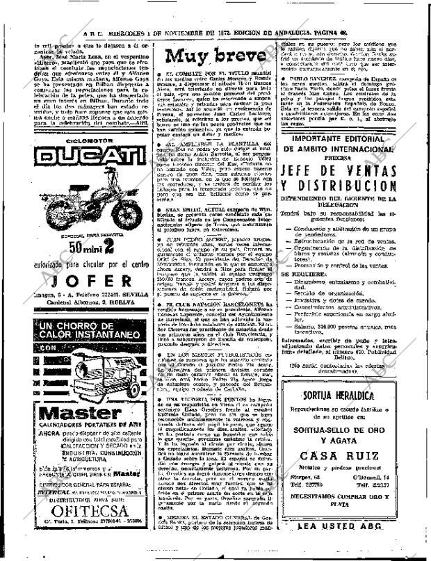 ABC SEVILLA 01-11-1972 página 46