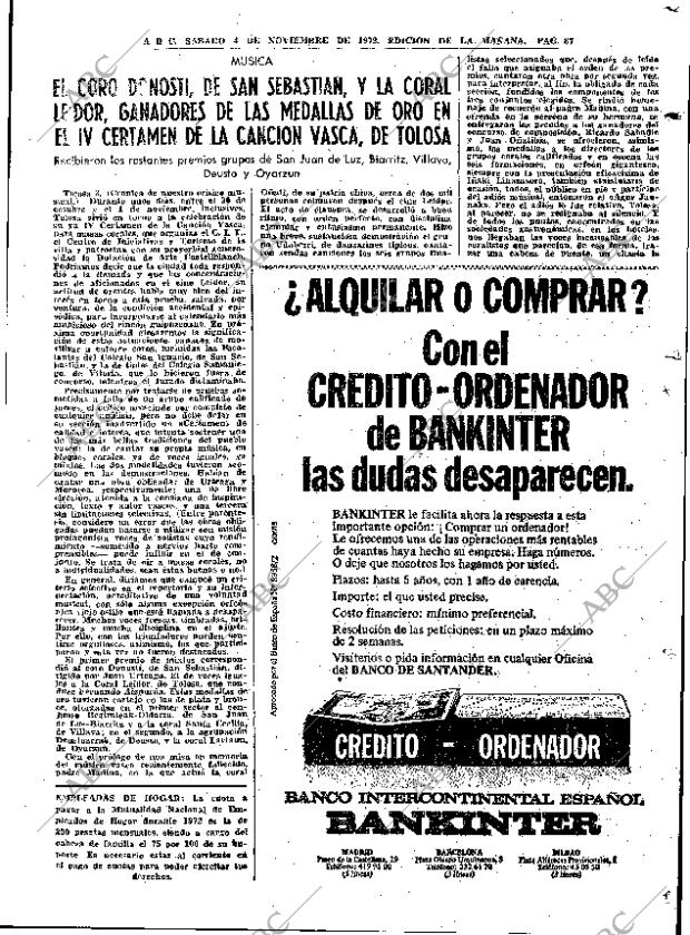 ABC MADRID 04-11-1972 página 85