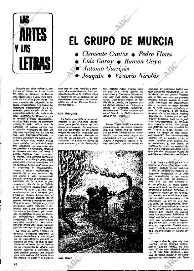 BLANCO Y NEGRO MADRID 04-11-1972 página 72