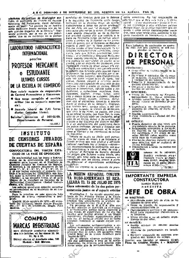 ABC MADRID 05-11-1972 página 22