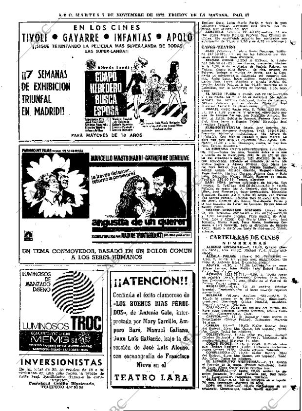 ABC MADRID 07-11-1972 página 87