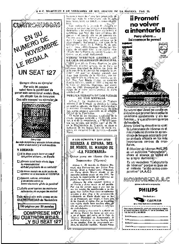 ABC MADRID 08-11-1972 página 52