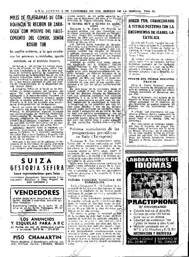 ABC MADRID 09-11-1972 página 51