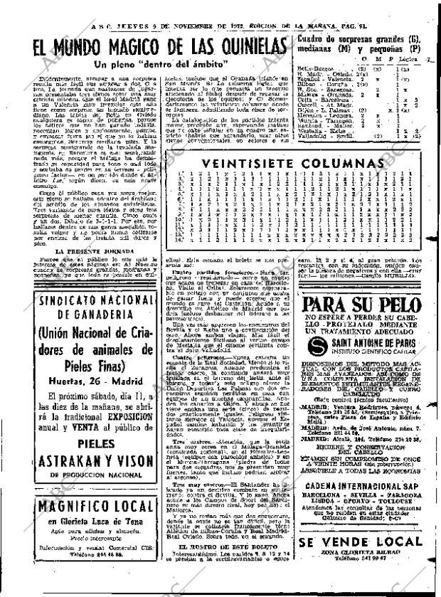 ABC MADRID 09-11-1972 página 91