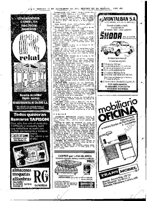 ABC MADRID 10-11-1972 página 101