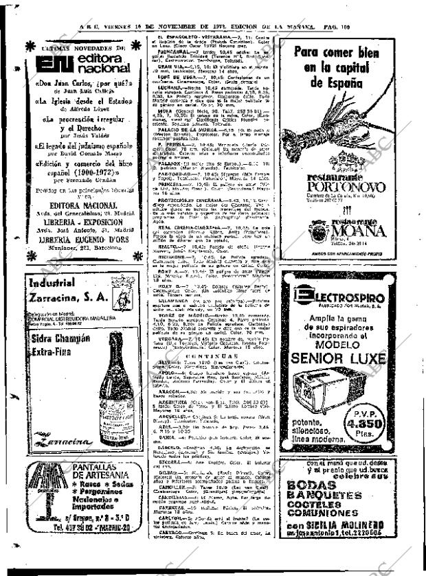 ABC MADRID 10-11-1972 página 98