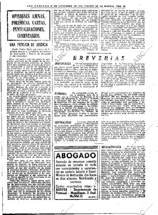 ABC MADRID 12-11-1972 página 16