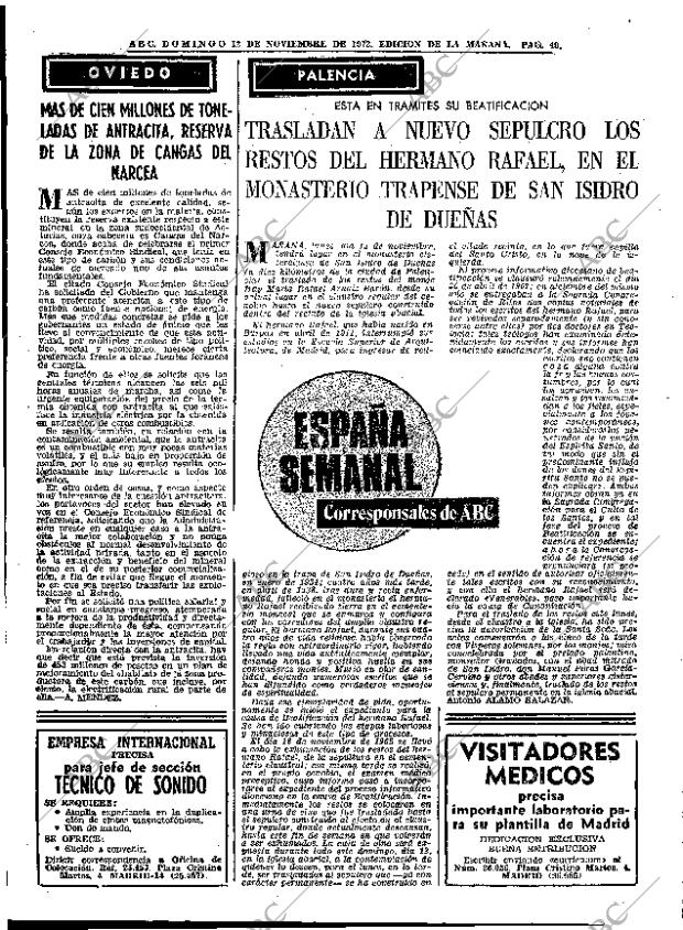 ABC MADRID 12-11-1972 página 38