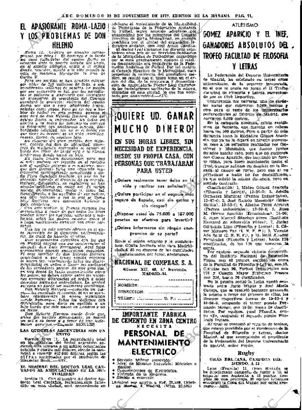 ABC MADRID 12-11-1972 página 69