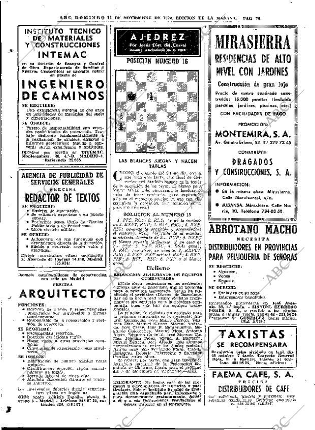 ABC MADRID 12-11-1972 página 74