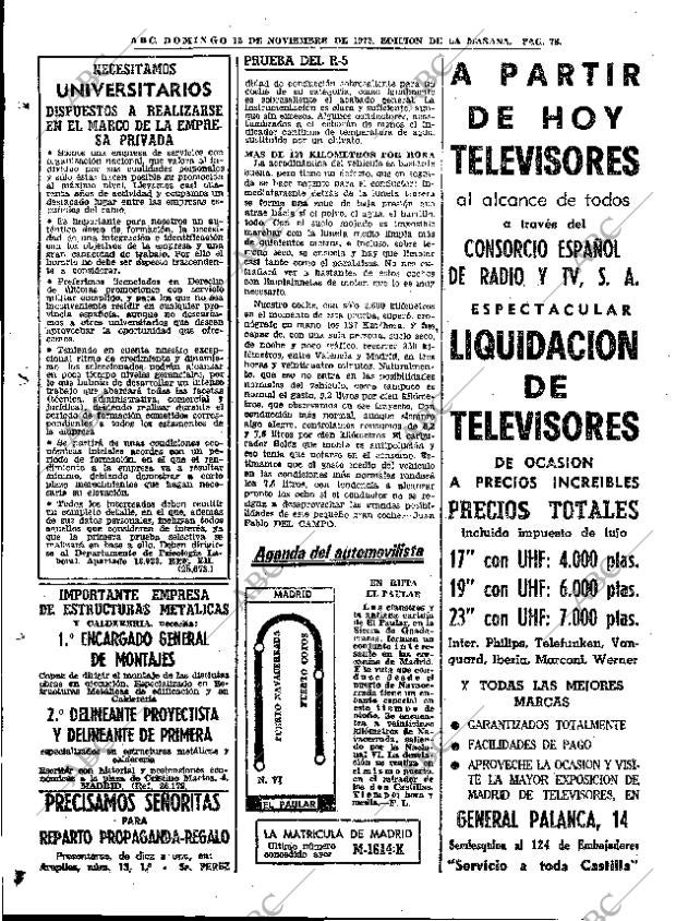 ABC MADRID 12-11-1972 página 76