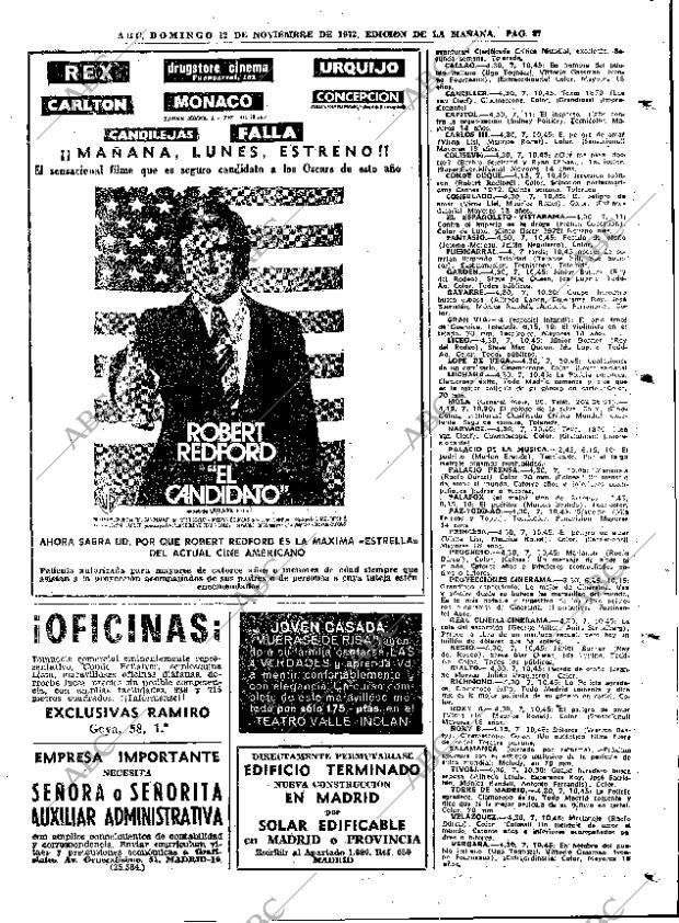 ABC MADRID 12-11-1972 página 85