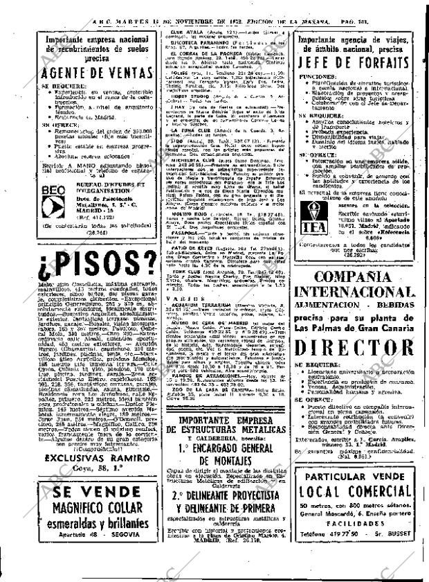 ABC MADRID 14-11-1972 página 101