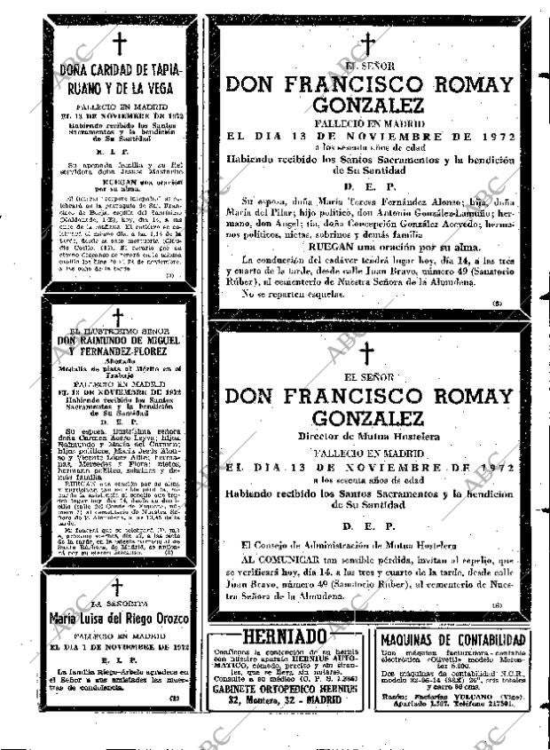 ABC MADRID 14-11-1972 página 119