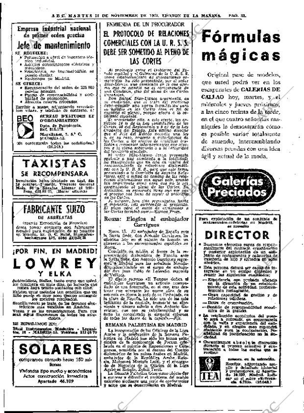 ABC MADRID 14-11-1972 página 32