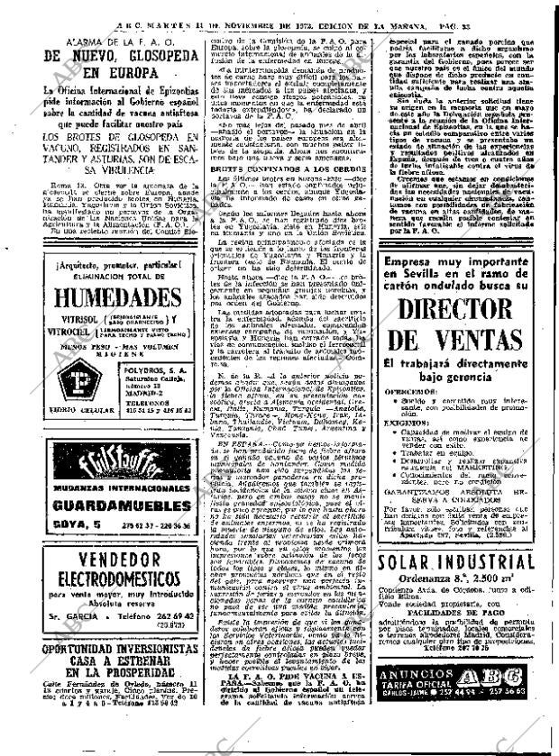 ABC MADRID 14-11-1972 página 33