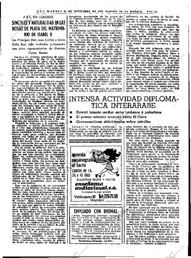 ABC MADRID 14-11-1972 página 41