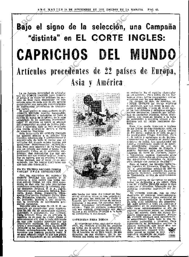 ABC MADRID 14-11-1972 página 42