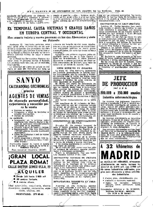 ABC MADRID 14-11-1972 página 46