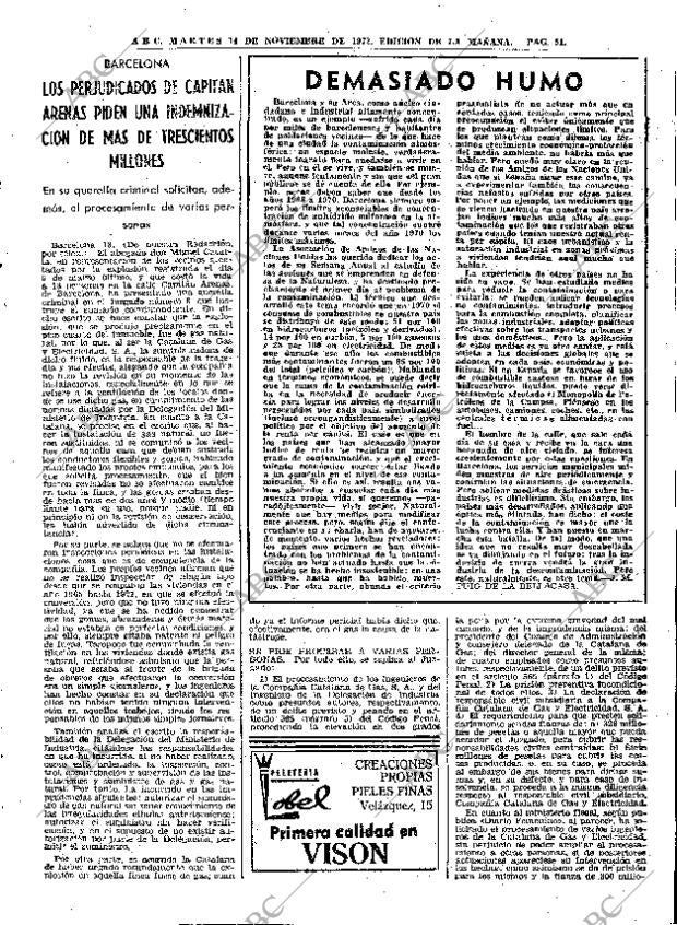 ABC MADRID 14-11-1972 página 51