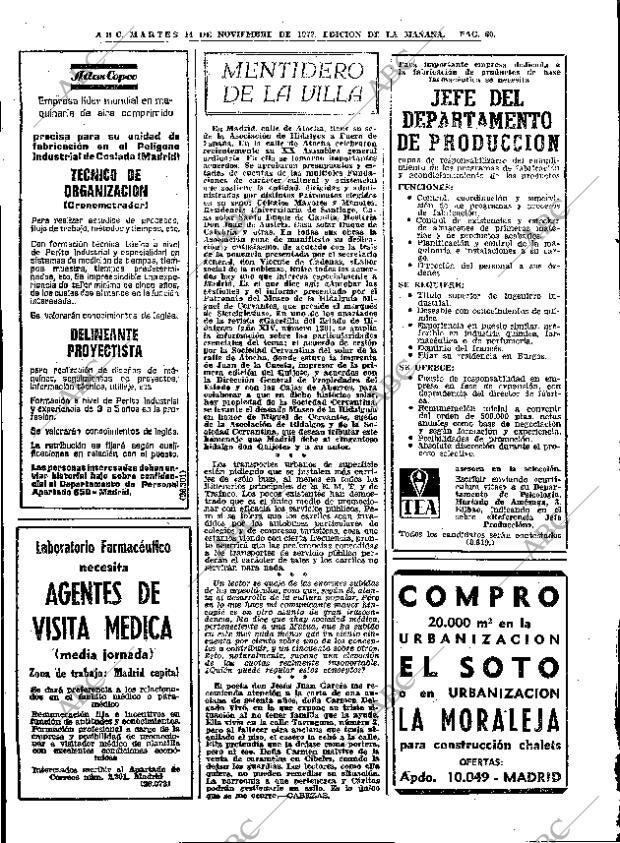 ABC MADRID 14-11-1972 página 60