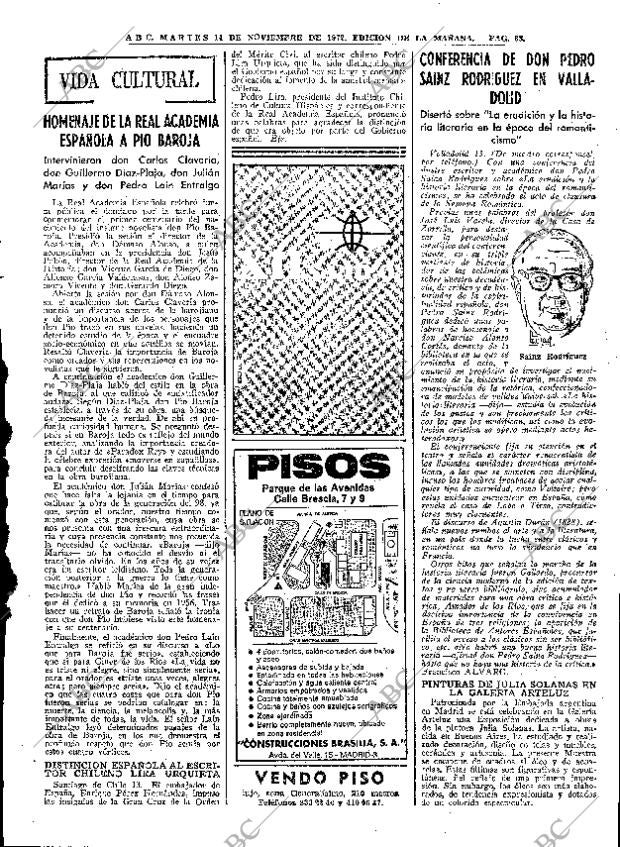 ABC MADRID 14-11-1972 página 63