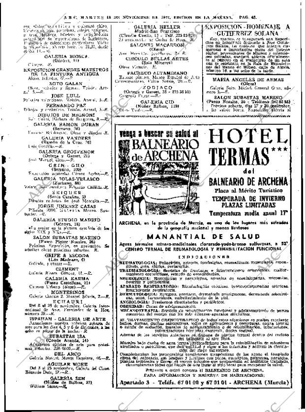 ABC MADRID 14-11-1972 página 65
