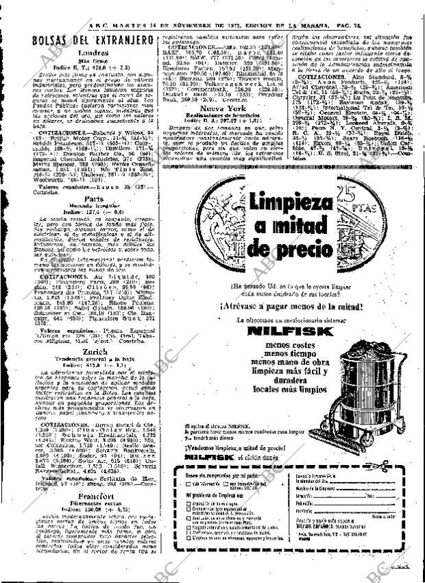 ABC MADRID 14-11-1972 página 73