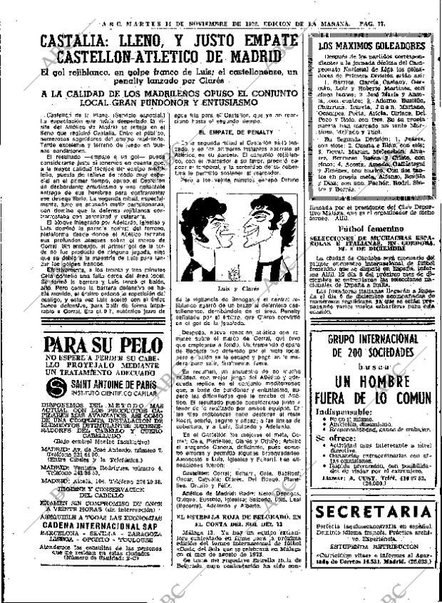 ABC MADRID 14-11-1972 página 77