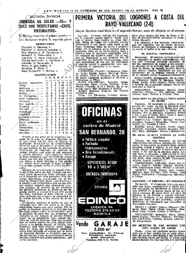 ABC MADRID 14-11-1972 página 79