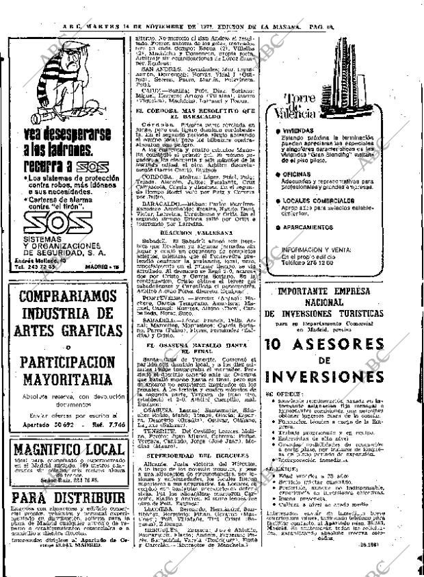 ABC MADRID 14-11-1972 página 80