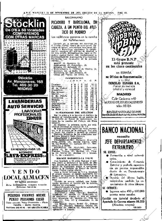 ABC MADRID 14-11-1972 página 82