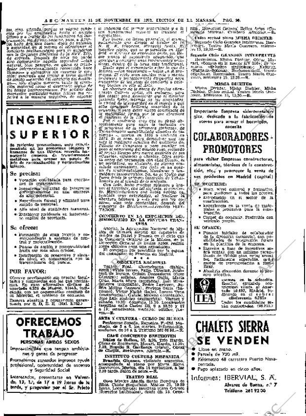 ABC MADRID 14-11-1972 página 90