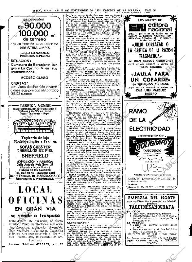 ABC MADRID 14-11-1972 página 96