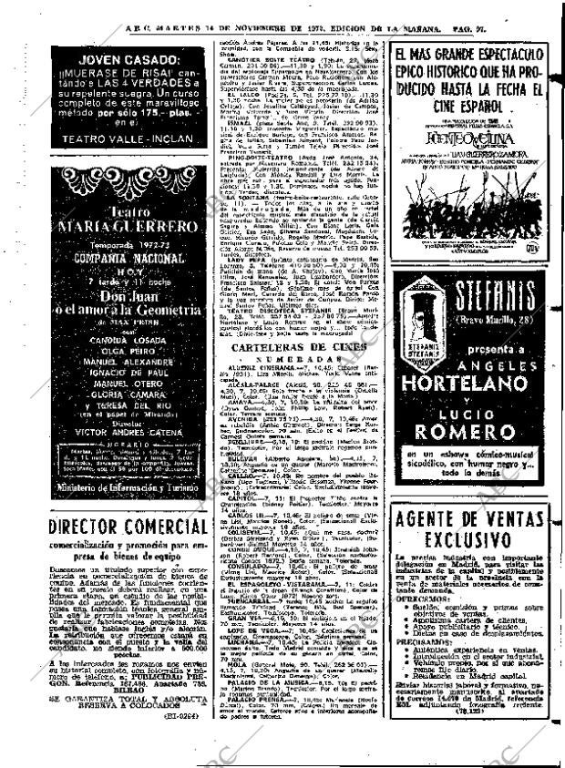 ABC MADRID 14-11-1972 página 97