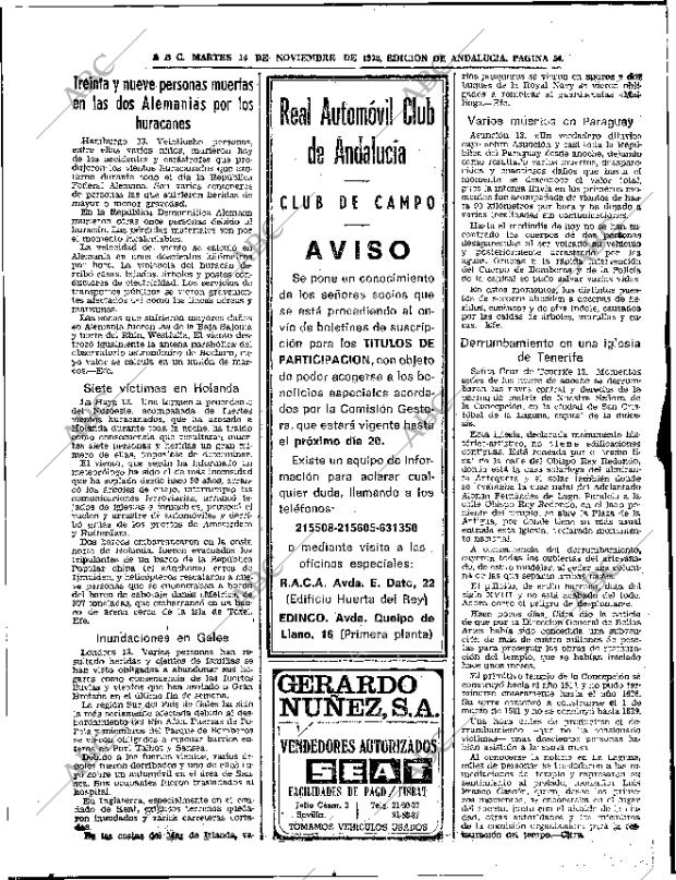 ABC SEVILLA 14-11-1972 página 54