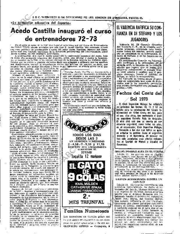 ABC SEVILLA 15-11-1972 página 61